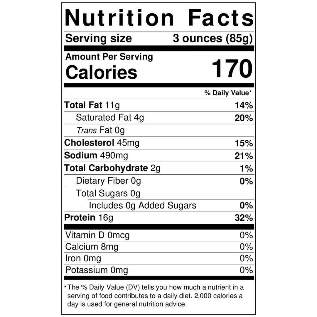 Applewood Smoked Bacon Wrapped Scallops - 1 lb